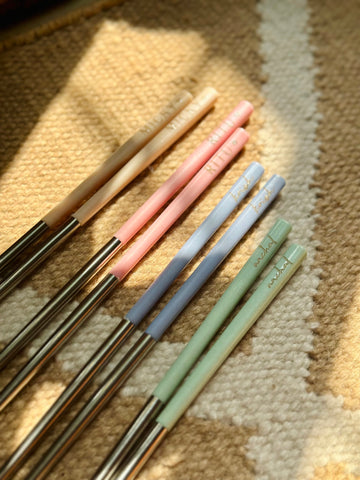 Pastel Chopsticks: Engraved