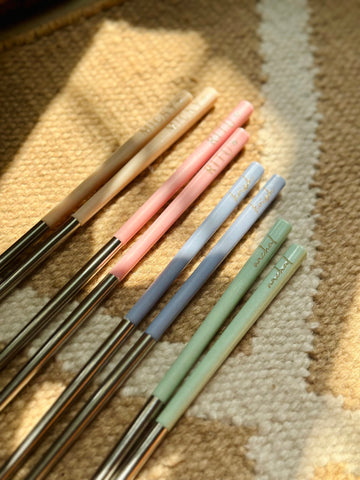 Pastel Chopsticks: Engraved