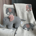 Baby Blanket with Elephant Toy