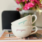 Cursive Artisan Ceramic Coffee Mug