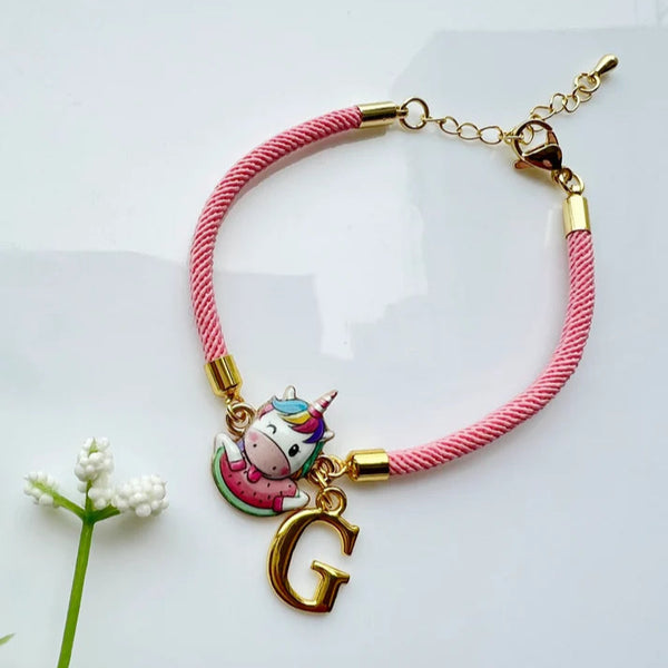 Personalised rakhi with initial charm online