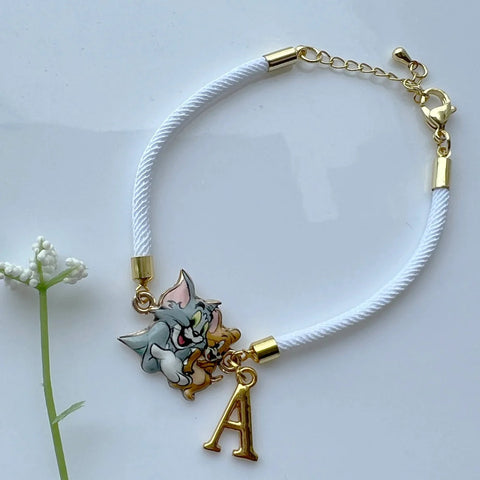 Personalised rakhi with initial charm