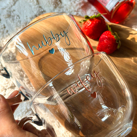 Shop Couple Glass Mug Personalized