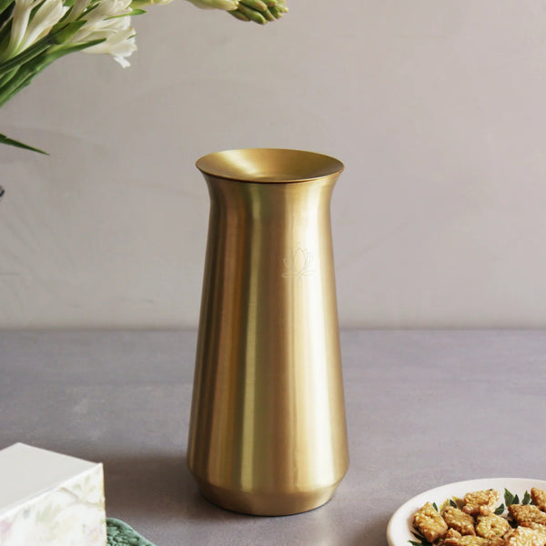 Stylish brass jug