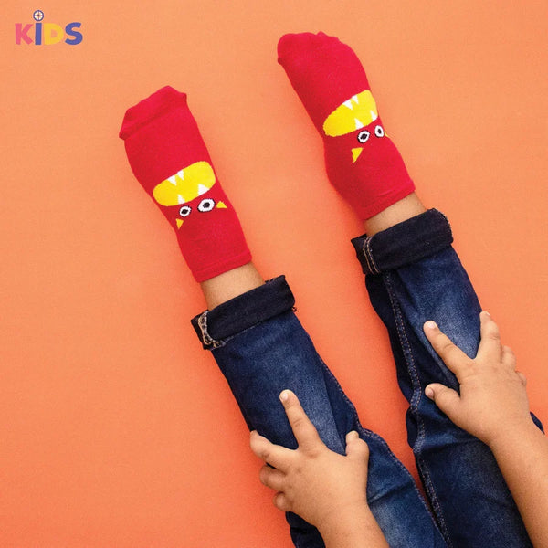 Kids Cute Monsters Socks (Set Of 5)