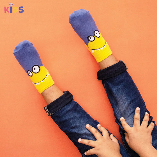 Kids Cute Monsters Socks (Set Of 5)