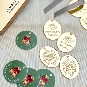Acrylic Gold Tags: Personalized