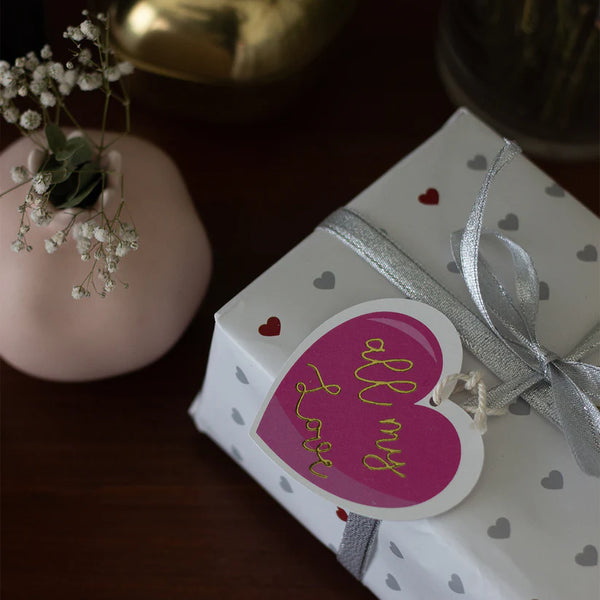 All My Love Gift tag Set of 4