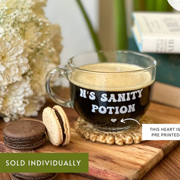 Personalized - Clear Mug - Sanity Potion - The Style Salad
