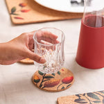 Flora Cork Coasters - Set of 4