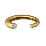 Hexa Enamel Gold Cuff