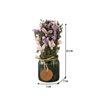Lavender Sprig Dry Floral Arrangement with Vase.