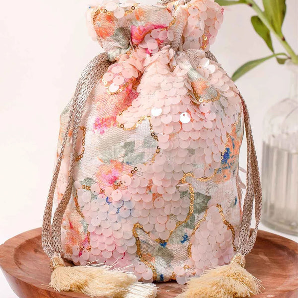 Tia Sequin Potli Bag - The Style Salad