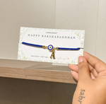 Personalised Initial Evil Eye Bracelet With Charm