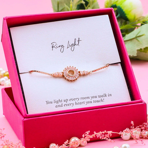 Bright Halo Rose Gold Bracelet - The Style Salad