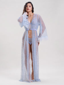 Shop Queen Sheer Robe With Belt 