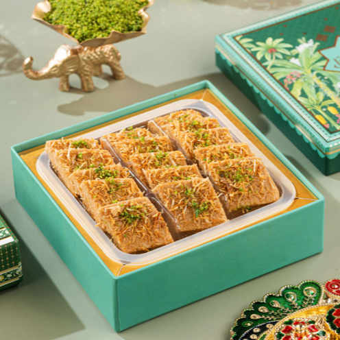 Emerald II – Biscoff Kunafa Barfi