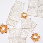 Feuille Gold Cocktail Napkin | Set of 6