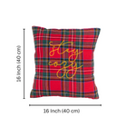 Stay Cosy Plaid Cushion Cover