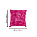 Baby It’s Cold Outside Plaid Cushion Cover