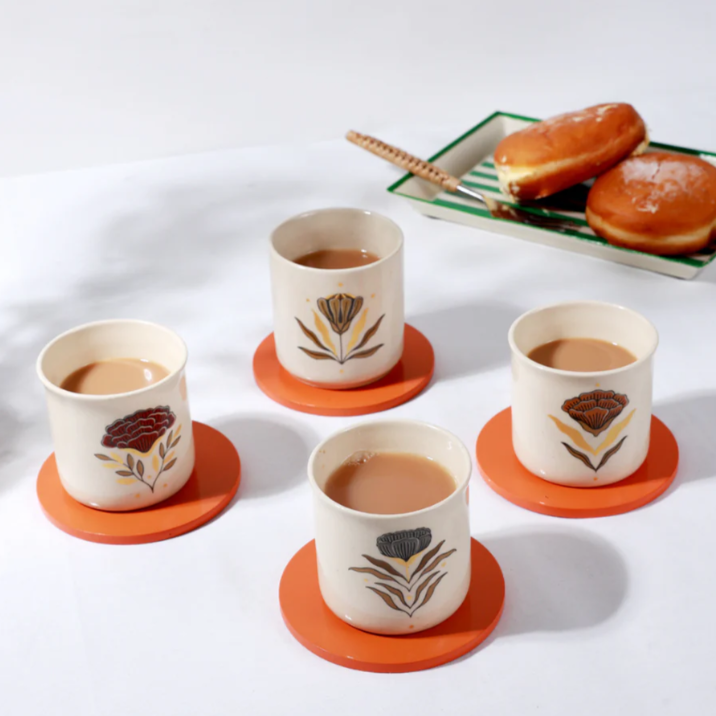 Noor Chai Kulhads Set of 4