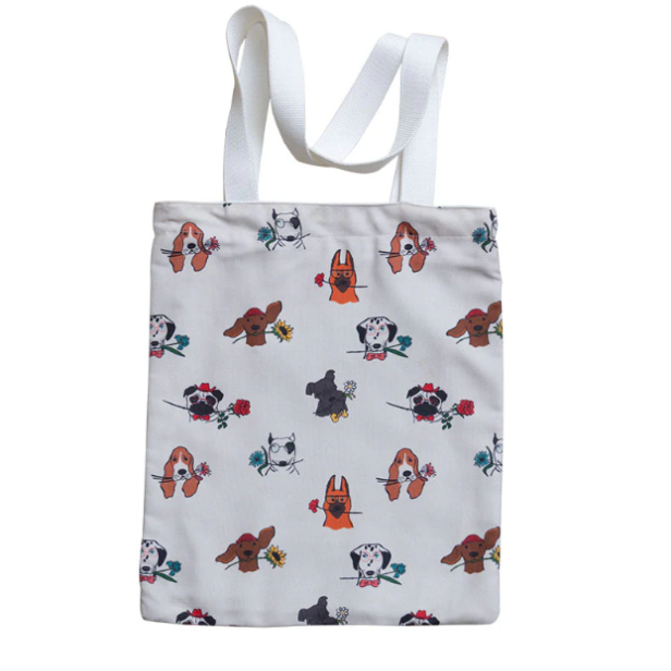 Dogaholic Canvas Tote Bag