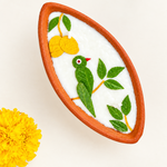 Flower Pressed Boat Diya