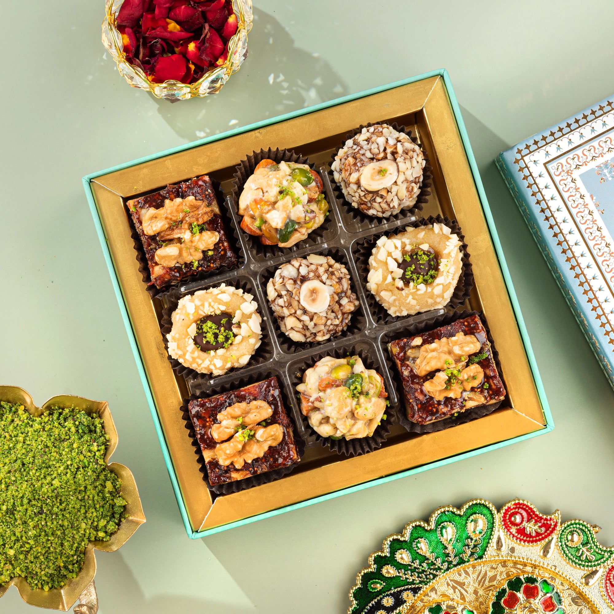 Emerald I - Assorted Artistic Indian Sweet Box