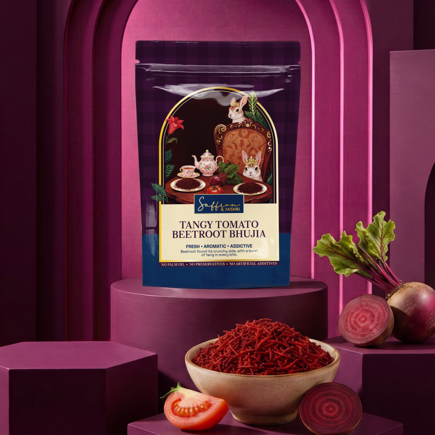 Tangy Tomato Beetroot Bhujia
