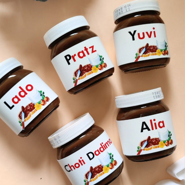 Nutella Jar Personalised Kalakari Gifts
