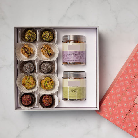 Assorted Laddu + Jar Celebration Box