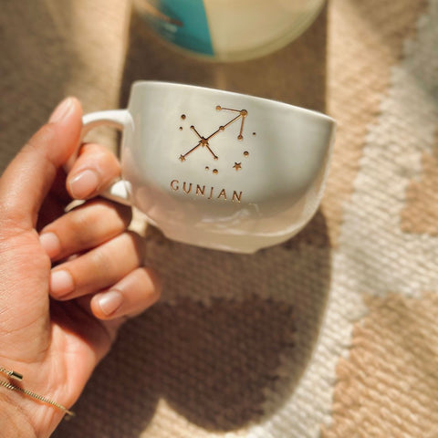 Zodiac Mini Cappuccino Mug: Engraved
