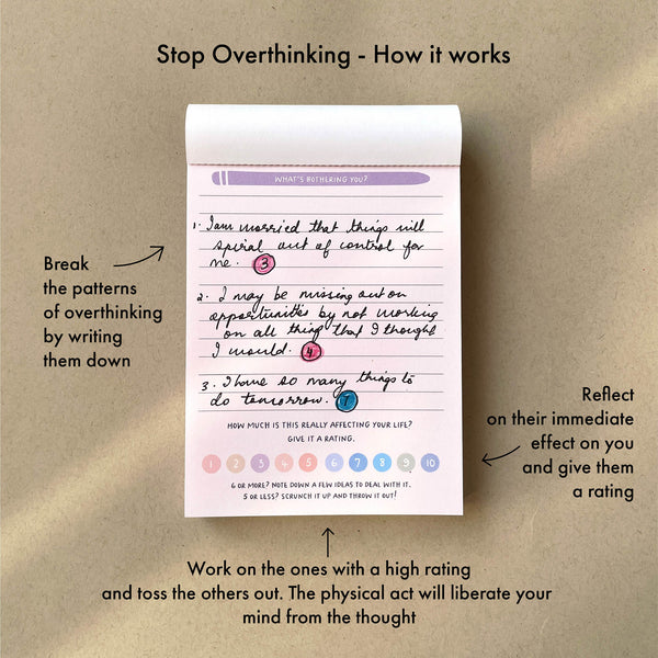 Unworry Pad: Journal to Stop Overthinking