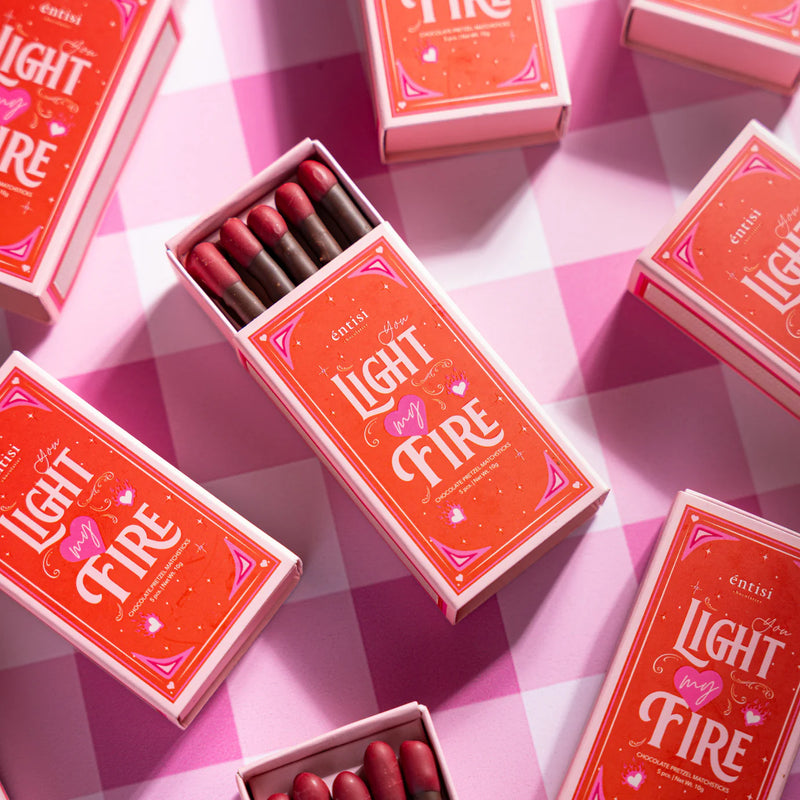 Valentine's Chocolate Pretzel Matchsticks