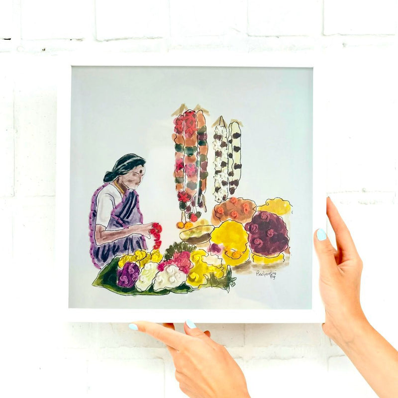 Poo Kadai Embroidered Frame 