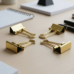 Binder Clips - Gold