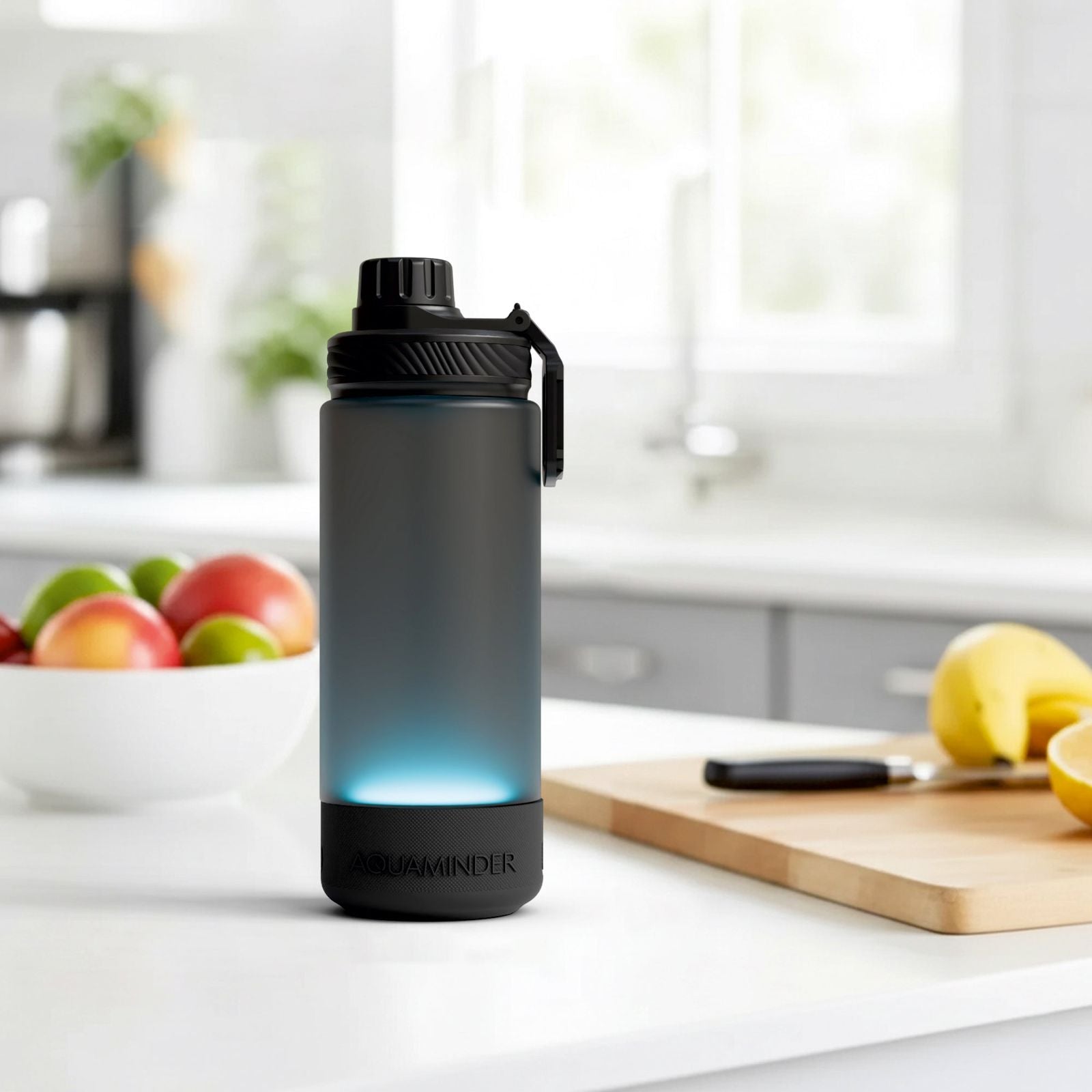 Hudson Smart Water Bottle with Hourly Reminder Chug Lid 600ml