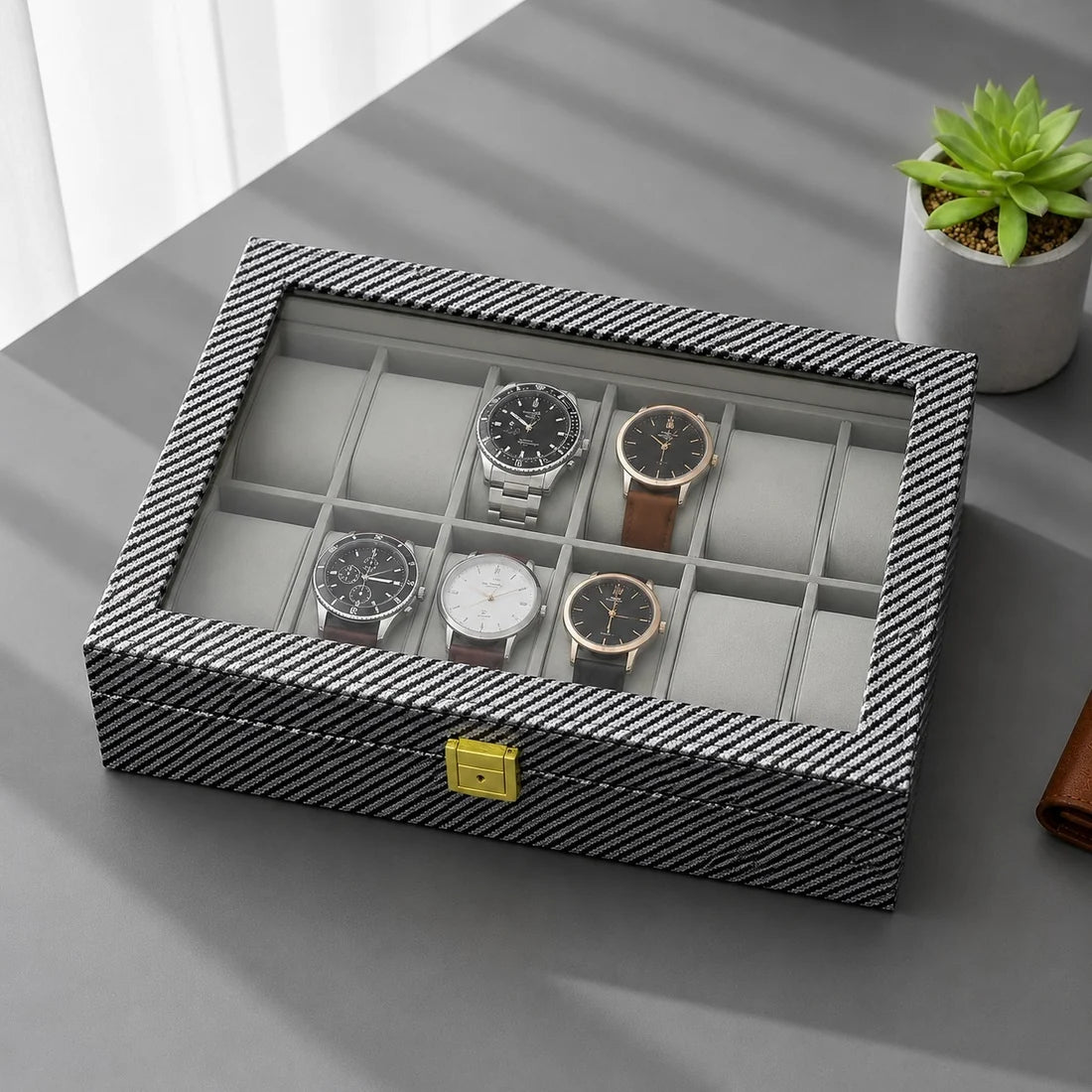 10 Slot Premium 1 Watch Box Personalized