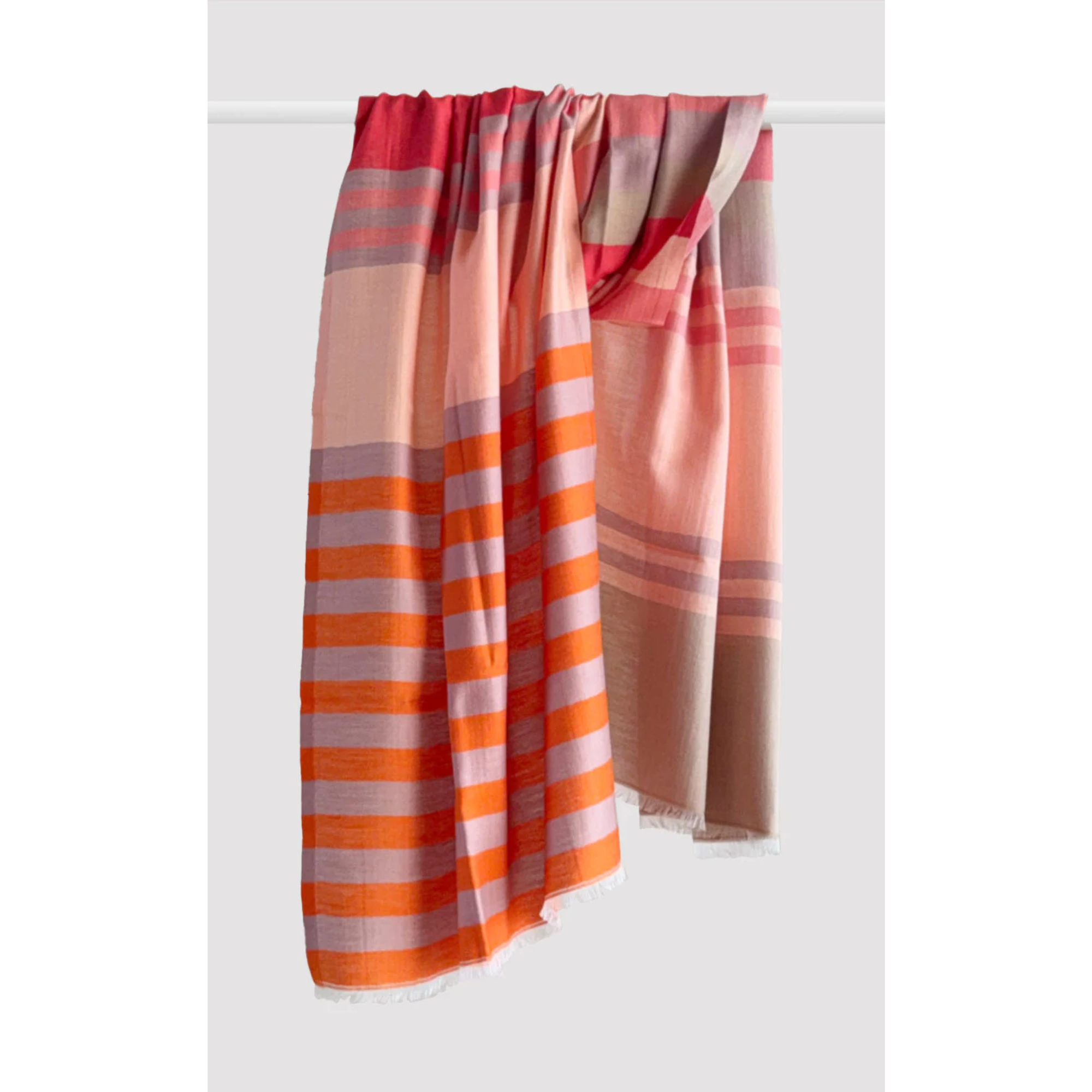 Raspberry Stripes Stole