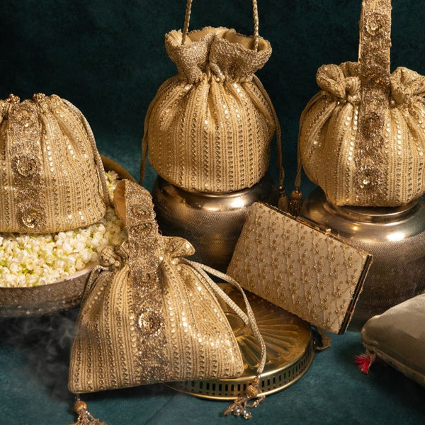 Gold Potli Bags Online