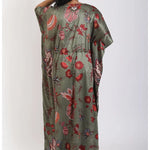 Alluring Firdaus Olive Kaftan