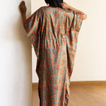 Alluring Venetian Evergreen Kaftan