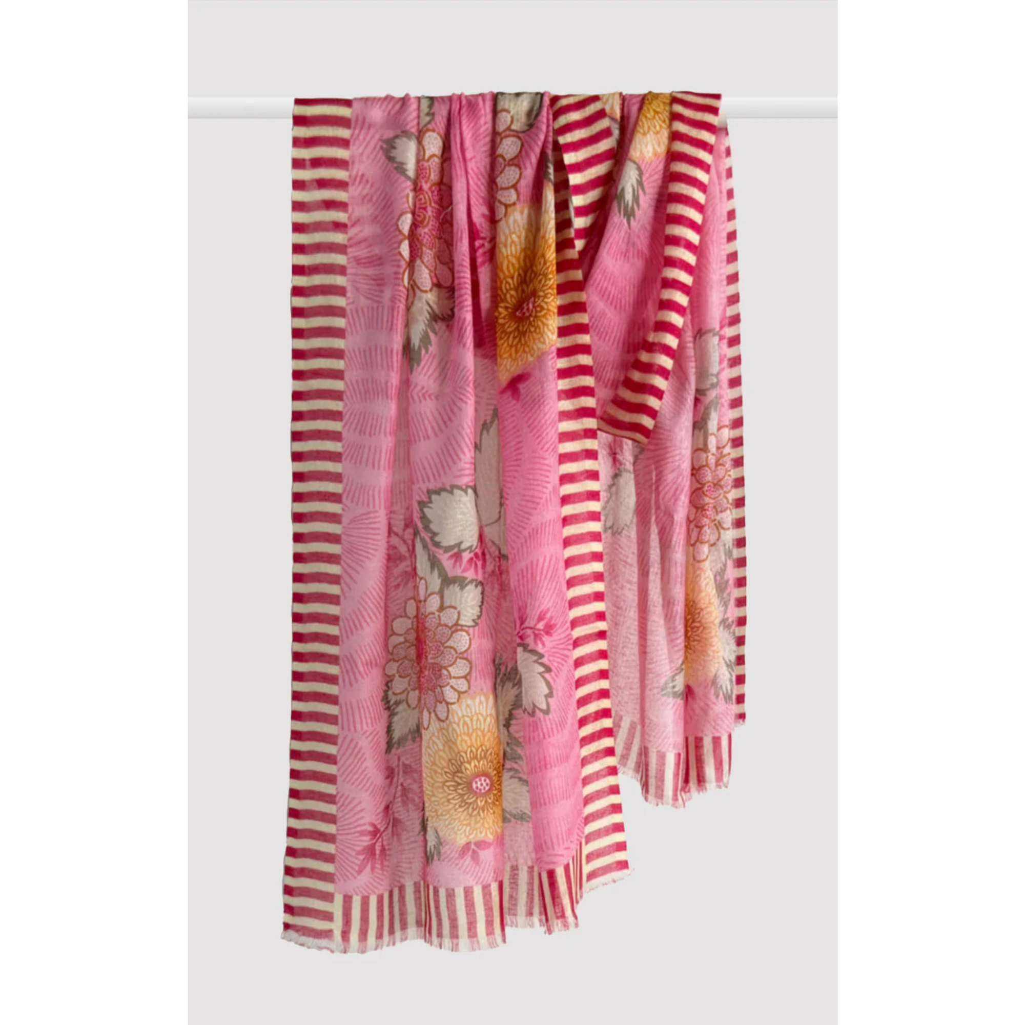 Alpenglow Floral Linen Modal Stole