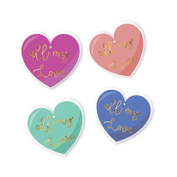 All My Love Gift tag Set of 4