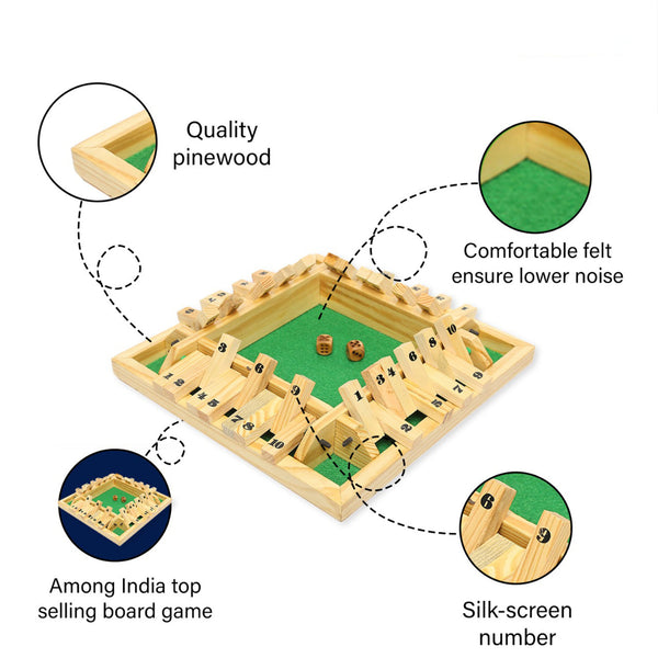 Shut The Box Dice Game - The Style Salad