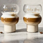 Bubble Glass Tumblers Set of 2 Personalised