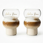 Bubble Glass Tumblers Set of 2 Personalised