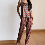 Charming Casablanca Burgundy Pyjama Set