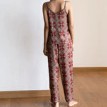 Charming Casablanca Burgundy Pyjama Set