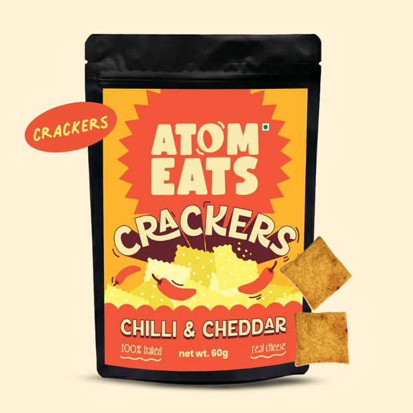 Chilli Cheddar Crackers baked gourmet snack pack